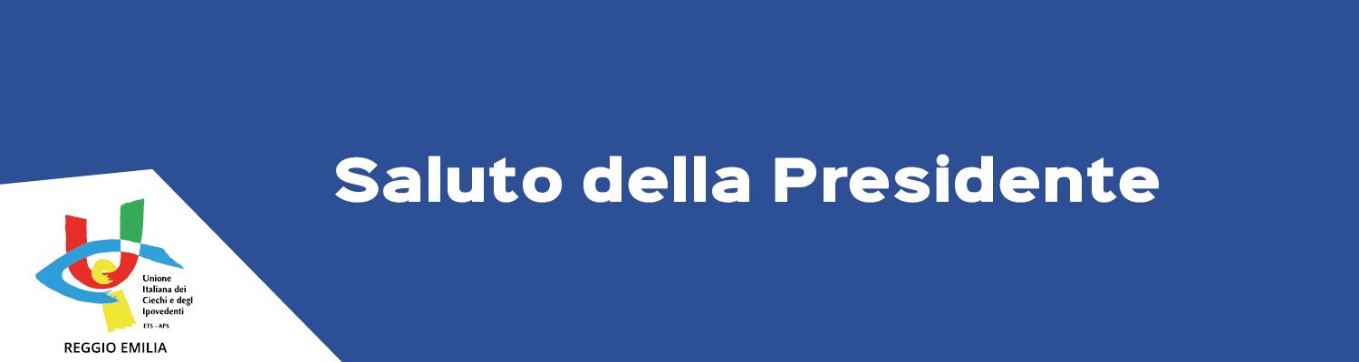 Saluto della Presidente